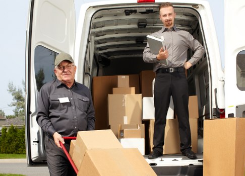 Preparation checklist and packing materials for a house move in Merton
