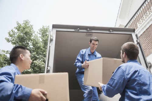 Man and van booking payment confirmation on a secure device