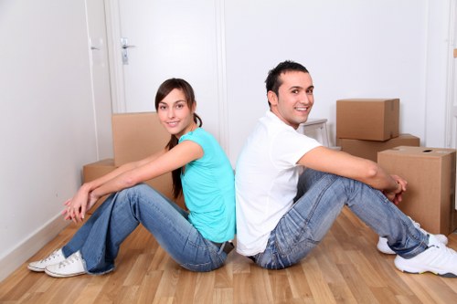 Reliable Merton Man And Van service preparing items for secure transport