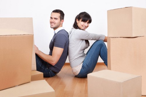 Local moving service in Merton transporting boxes and furniture efficiently