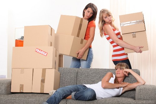 Team handling office relocation logistics for a Merton workplace
